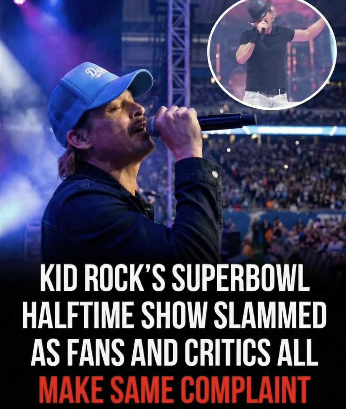 Critics Question Kid Rock’s Performance After “All-American Halftime Show” Online Backlash